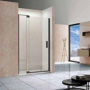 Душевая дверь Vincea (Винчея) Extra VDP-1E1011CLB 1000/1101х2000 черный стекло прозрачное