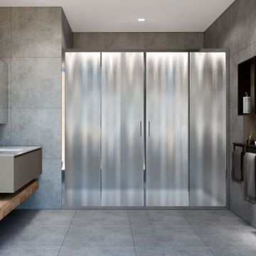 Душевая дверь Vincea (Винчея) Garda VDS-1G2190CH 190х190 хром стекло шиншилла