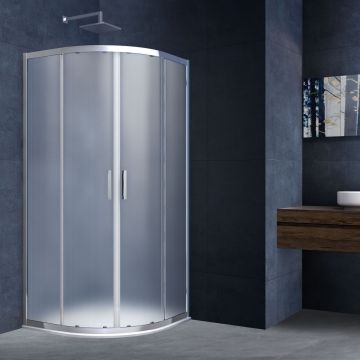 Душевой уголок Vincea Alhpa 800х800 мм (габариты площадки) хром стекло текстурное VSQ-3AL800MT