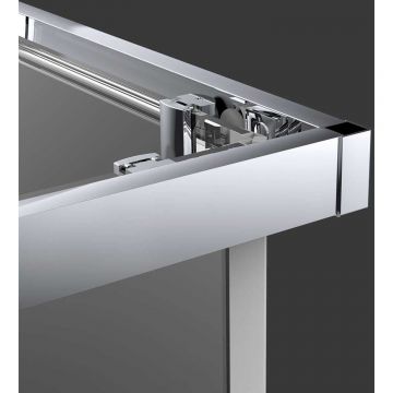 Душевой уголок Vincea (Винчея) Alhpa 800х800 мм (габариты площадки) хром стекло прозрачное VSS-3AL800CL