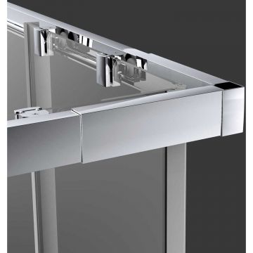 Душевой уголок Vincea (Винчея) Rapid 800/900х800/900 мм (габариты площадки) хром стекло текстурное VSS-3R80/90MT