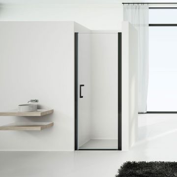 Душевая дверь Vincea Orta VPP-1O800CLB, 800, черный, стекло прозрачное