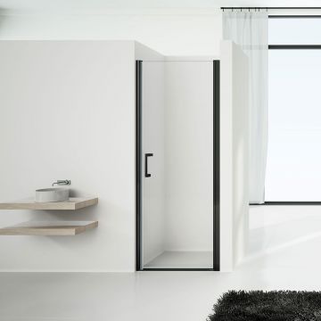Душевая дверь Vincea Orta VPP-1O900CLB, 900, черный, стекло прозрачное