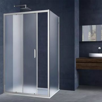 Боковая стенка Vincea Alpha VSG-3AL800MT 80х190 хром стекло прозрачное