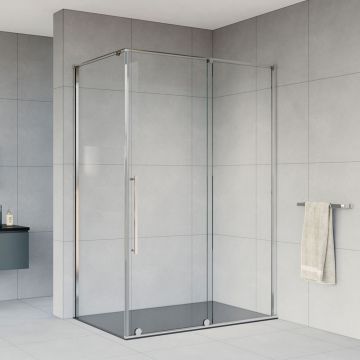 Боковая стенка Vincea (Винчея) Arno VSG-1A900CL 90х200 хром стекло прозрачное