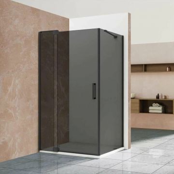 Боковая стенка Vincea Extra VSG-1E900CGB 90х200 черный стекло тонированное