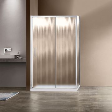 Боковая стенка Vincea (Винчея) Garda VSG-1G800CH 80х190 хром стекло шиншилла