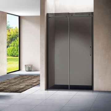 Душевая дверь без пристенного профиля Vincea (Винчея) Como VDS-1C120CGB 120х195 черный стекло тонированное