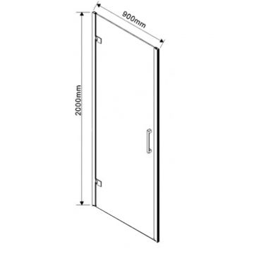 Стекло для душевой перегородки Vincea (Винчея) Flex VSG-1F900CG 90х200 стекло тонированное