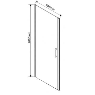 Стекло для душевой перегородки Vincea (Винчея) Flex VSG-1F900CL 90х200 стекло прозрачное