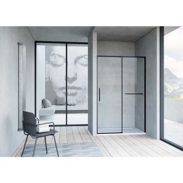 Душевая дверь Vincea Slim Soft VDS-1SS110CLB 110х200 стекло прозрачное