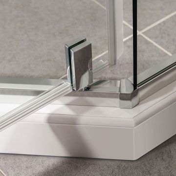 Душевой уголок Vincea Slim-U 900х900 мм (габариты площадки) стекло прозрачное VSP-2SU900CLB