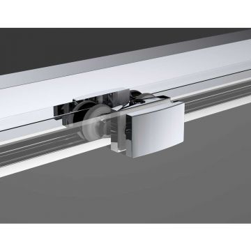 Душевая дверь Vincea (Винчея) Soft VDS-3SO110CLB 110х195 черный, стекло прозрачное