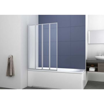 Душевая шторка на ванну Vincea (Винчея) VSB-31100CL, 1000х1400, хром, стекло прозрачное