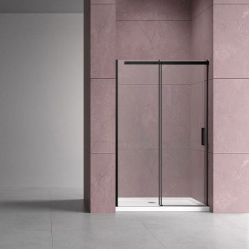 Душевая дверь Vincea (Винчея) Dice VDS-4D120CLB, 1200, черный, стекло прозрачное