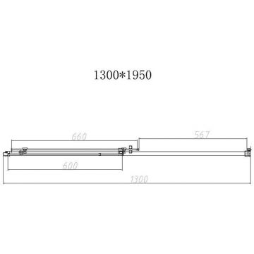 Душевая дверь Vincea (Винчея) Slim-N VDS-4SN130CL, 1300, хром, стекло прозрачное