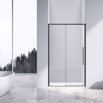 Душевая дверь Vincea (Винчея) Slim-N VDS-4SN140CLB, 1400, черный, стекло прозрачное