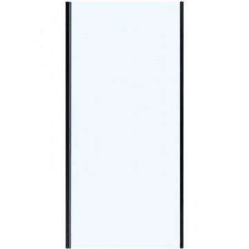 Боковая панель Vincea (Винчея) Slim Soft VSG-1SS100CLB, черный, стекло прозрачное