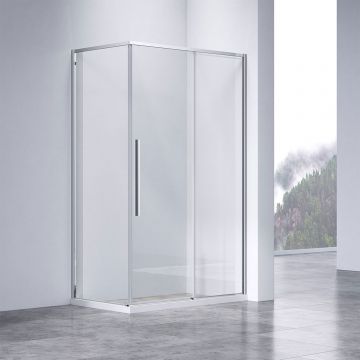 Боковая панель Vincea (Винчея) Slim-N VSG-4SN900CL, хром, стекло прозрачное