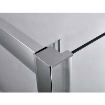 Душевой уголок Vincea Alpha VSR-3AL9012CLB, 1200х900 мм (габариты площадки) черный, стекло прозрачное