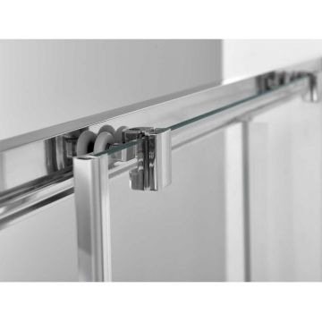 Душевой уголок Vincea (Винчея) Alpha VSS-3AL900CLB, 900х900 мм (габариты площадки) черный, стекло прозрачное