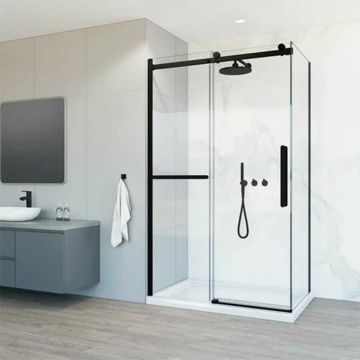 Боковая панель Vincea (Винчея) Como Soft VSG-1CS900CLB, черный, стекло прозрачное