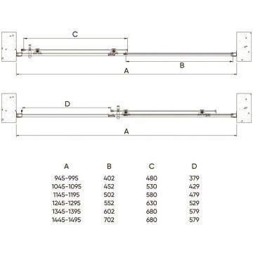 Душевая дверь Veconi (Векони) VN72B-130-01-C4 1300х1950 мм профиль черный, стекло прозрачное