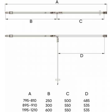 Душевая дверь Veconi (Векони) VN73B-100-01-C4 1000х1950 мм профиль черный, стекло прозрачное
