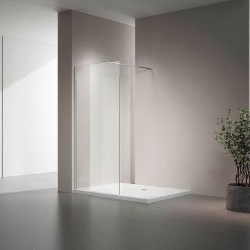 Душевая перегородка Veconi (Векони) Korato KR72-90-01-C7 90х200 см профиль хром, стекло прозрачное