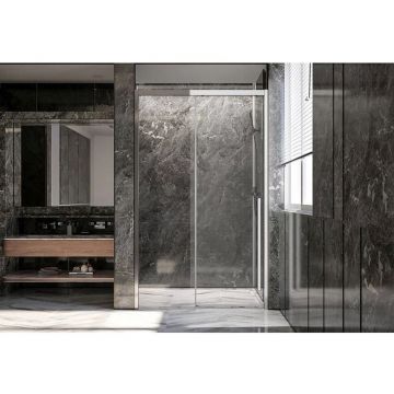 Душевая дверь Veconi (Векони) Premium Trento PTD-30CH PTD30-CH-140-01-C4 Стекло прозрачное 1400х2000х8 мм хром