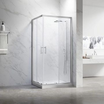 Душевой угол Veconi (Векони) Rovigo 800х1100 мм (габариты площадки) стекло Прозрачное 5 мм RV27CH-11080-01-C8