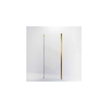 Боковая панель Veconi (Векони) Rovigo KP06G-90-01-C4 стекло прозрачное 6 мм 1950х900 мм брашированное золото