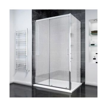Боковая панель Veconi Rovigo KP14-70-02-C8 стекло Pear 6 мм 680-700х1950 мм хром