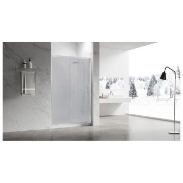 Душевая дверь Veconi Premium Trento VN55-140-02-C8 стекло Pear 6 мм 1390-1430х1950 мм хром