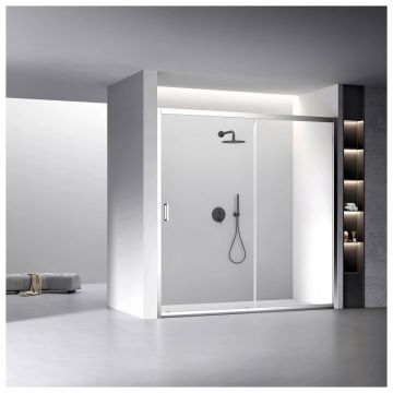 Душевая дверь Veconi (Векони) Premium Trento VN60-180-01-C5 стекло прозрачное 6 мм 1790-1825х1950 мм хром