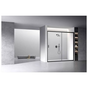 Душевая дверь Veconi Premium Trento VN60B-170-01-C5 стекло прозрачное 6 мм 1690-1725х1950 мм черный