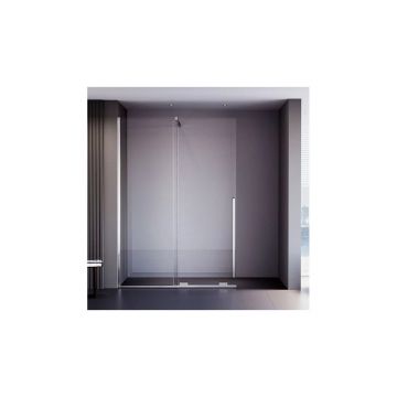 Душевая дверь-перегородка Veconi (Векони) Premium Trento PTDW-50CH-110-01-C4 стекло прозрачное-8 мм 1080-1090х2000 мм хром