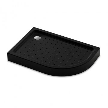 Душевой поддон Veconi Tezeo TZ55LB-10080-C5 Акриловый 1000x800x150 черный, асимметричный, левый