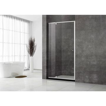 Душевая дверь Veconi (Векони) Vianno 110x195 см стекло прозрачное профиль хром механизм распашной (VN32-110-01-C5)