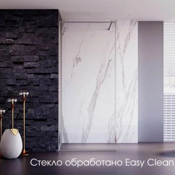 Душевая перегородка Veconi (Векони) Korato KR81-110-01-C4 Стекло прозрачное 8 мм, 2000х1100 мм, хром