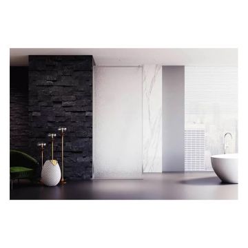 Душевая перегородка Veconi (Векони) Korato KR81R-100-06-C4 Стекло Дождь 8 мм, 2000х1000 мм, хром