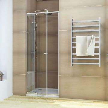 Душевая дверь Veconi (Векони) Vianno VN-26, 1200x1950 мм, Хром, стекло прозрачное 6 мм, VN26-120-01-C8