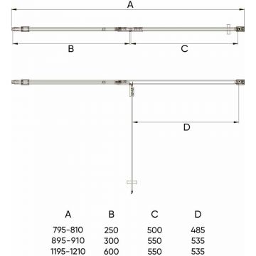 Душевая дверь Veconi (Векони) Vianno VN-73RG/R, 1200x1950 мм, Золото брашинг, стекло дождь 6 мм, VN73RG/R-120-06-C4