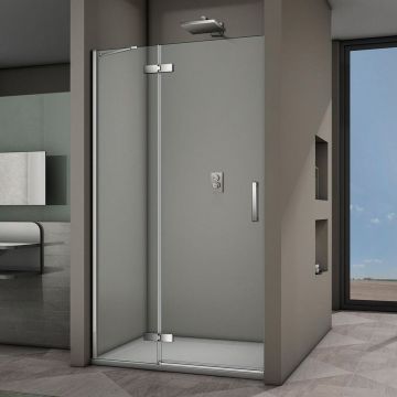 Душевая дверь Veconi (Векони) Vianno 120x195 см стекло прозрачное профиль хром механизм распашной (VN64-120-01-19C3)