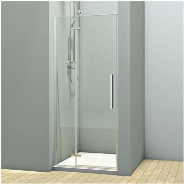 Душевая дверь Veconi (Векони) Vianno 100х195 см стекло прозрачное профиль хром механизм распашной (VN73-100-01-C4)