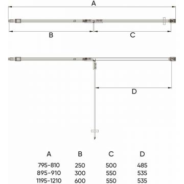 Душевая дверь Veconi (Векони) Vianno 100х195 см стекло прозрачное профиль хром механизм распашной (VN73-100-01-C4)