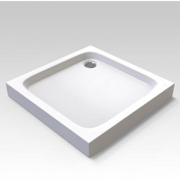 Поддон душевой Veconi (Векони) Tezeo acrylic 900х900х140 мм универсальный, на каркасе, с сифоном (TZ02-90K-01-19С1)