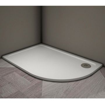 Поддон душевой Veconi Tezeo stone 1000x900x300 мм левый, на каркасе, без сифона (TZ11L-10090A-01-19C3)