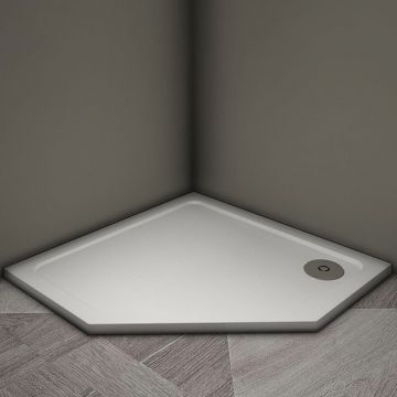 Поддон душевой Veconi Tezeo stone 900x900x300 мм универсальный, на каркасе, без сифона (TZ12-90T-01-19C3)