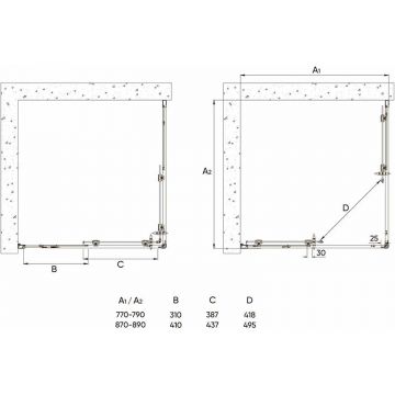 Душевой уголок Veconi Rovigo 90x90x185 см стекло прозрачное, профиль хром, механизм раздвижной (RV113-90-01-C4)